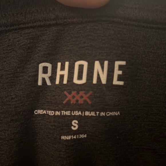 Small Rhone Reign Dark Heather Grey Tshirt - Picture 3 of 3